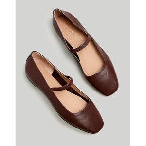 Madewell Brown Leather Flats